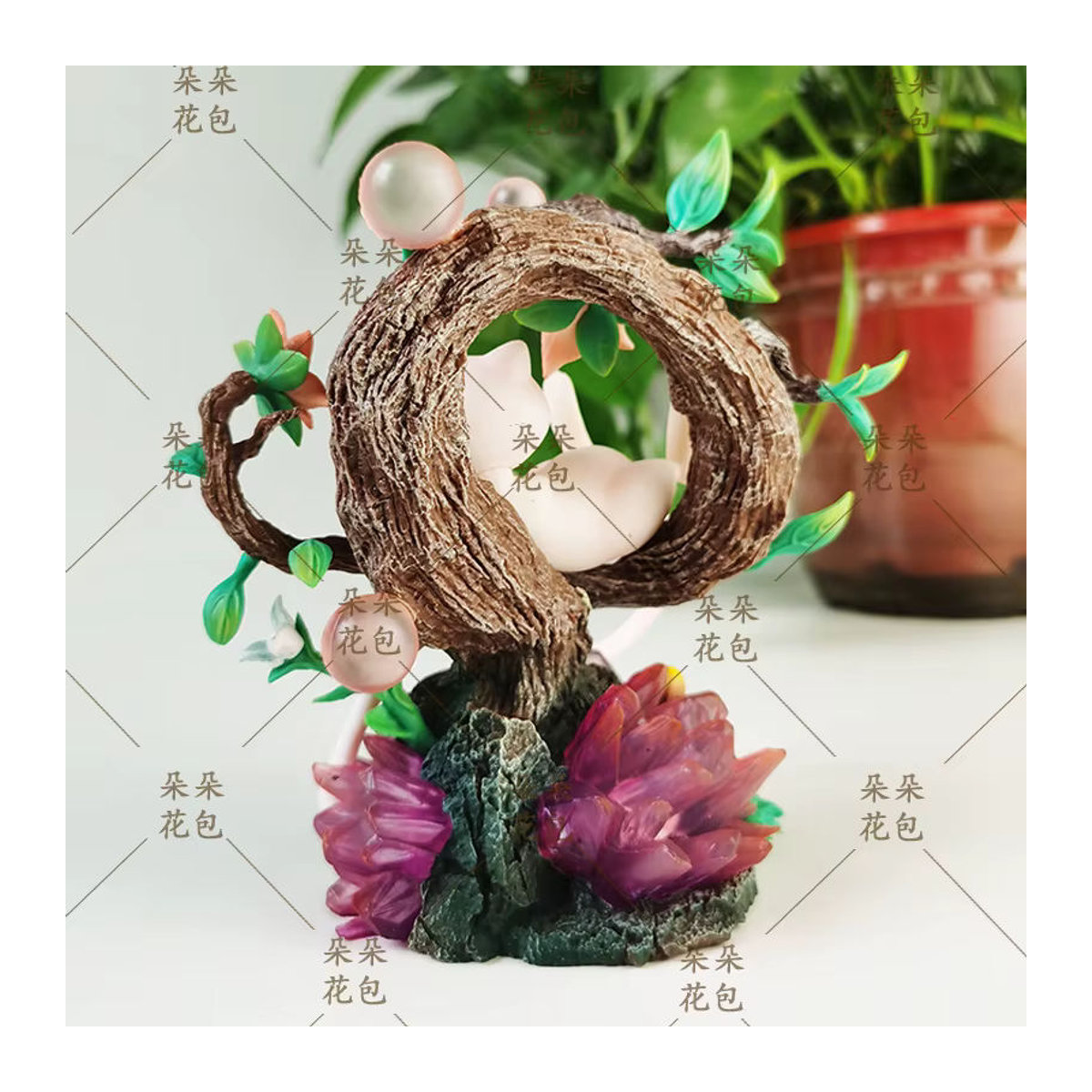 Bandai Pokemon Mini Szene Schlaf Statue aus Kunstharz in Weiß - Bild 4