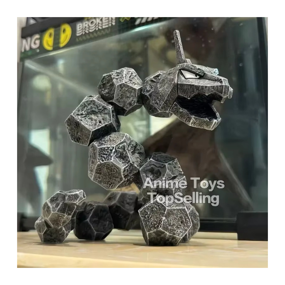 Bandai Pokemon Onix Actionfigur aus Kunststoff, grau, Höhe: 14 cm - Bild 6