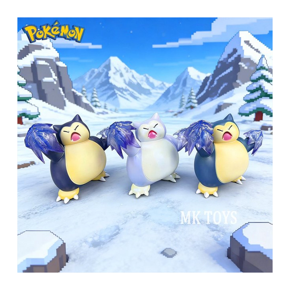 Bandai Pokemon Snorlax Anime Figur aus PVC, mehrfarbig, Höhe: 10 cm - Bild 1