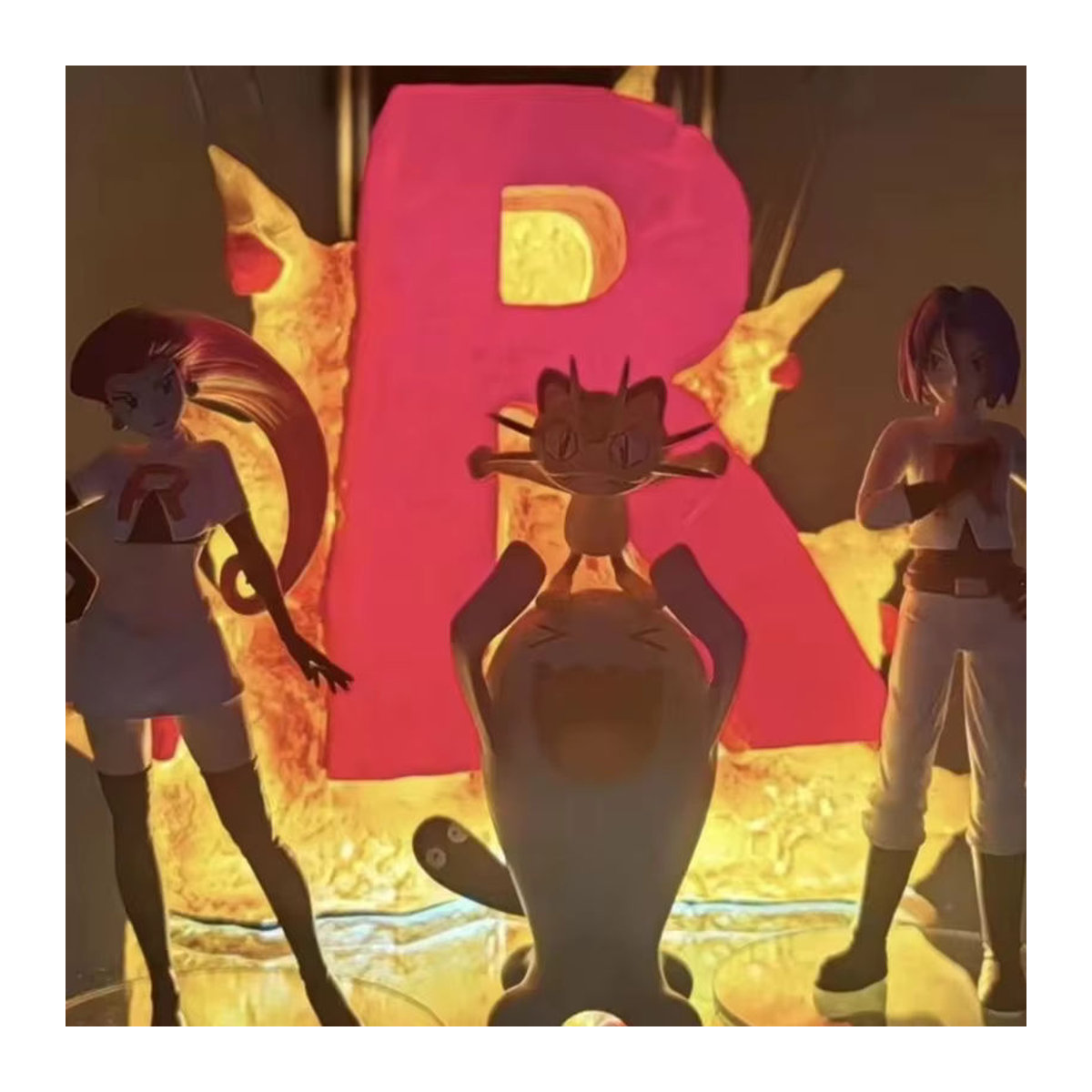 Bandai Pokemon Team Rocket Anime Figuren Jessie und James aus PVC, mehrfarbige Sammlerstatue zur Dekoration - Bild 5