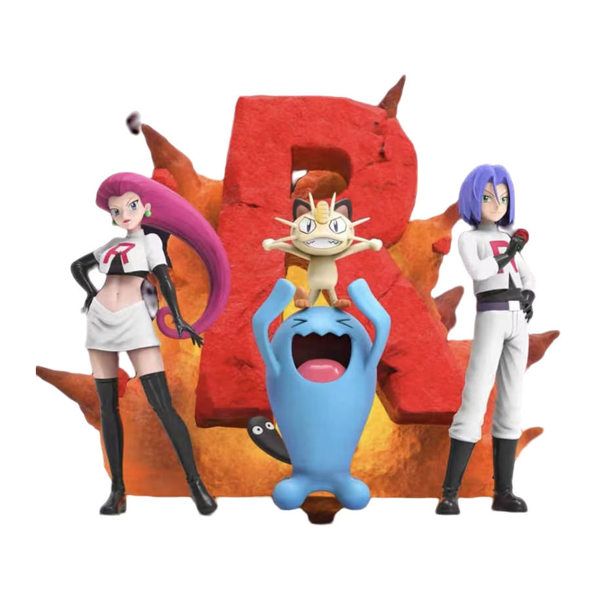 Bandai Pokemon Team Rocket Anime Figuren Jessie und James aus PVC, mehrfarbige Sammlerstatue zur Dekoration - Bild 7