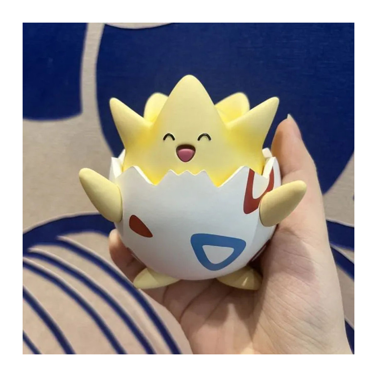 Bandai Pokemon Togepi Figur in Weiß aus Kunststoff als dekoratives Sammlerornament - Bild 1