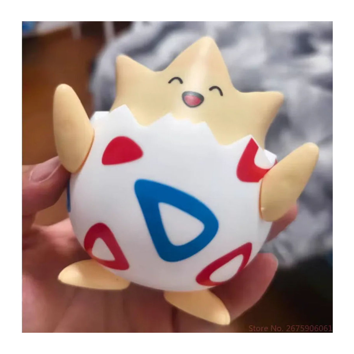 Bandai Pokemon Togepi Figur in Weiß aus Kunststoff als dekoratives Sammlerornament - Bild 5