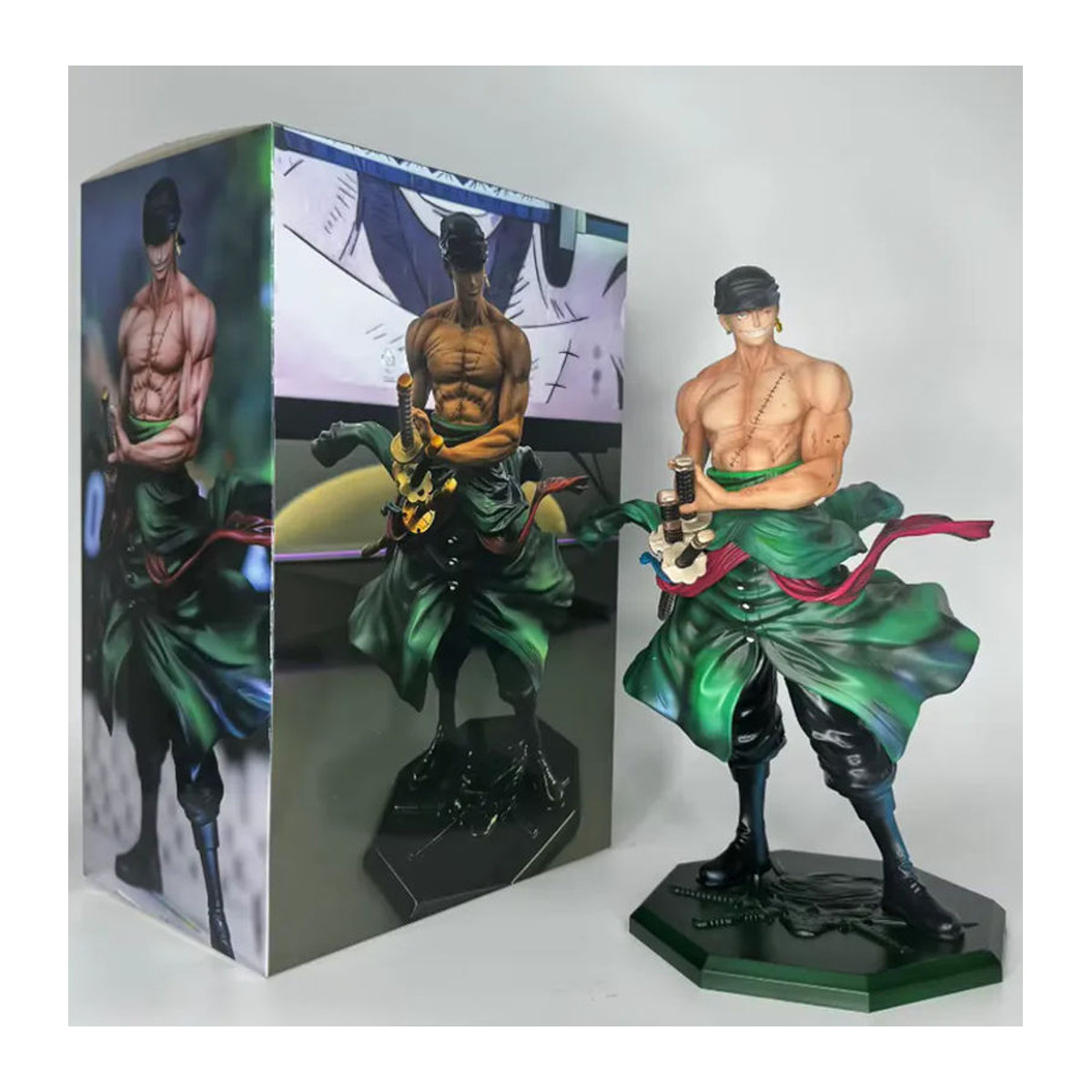 Bandai Premium Sammlerfigur Goldener Schwertkämpfer Ride The Waves Anime-Modellstatue in Gold und Mehrfarbig - Bild 3