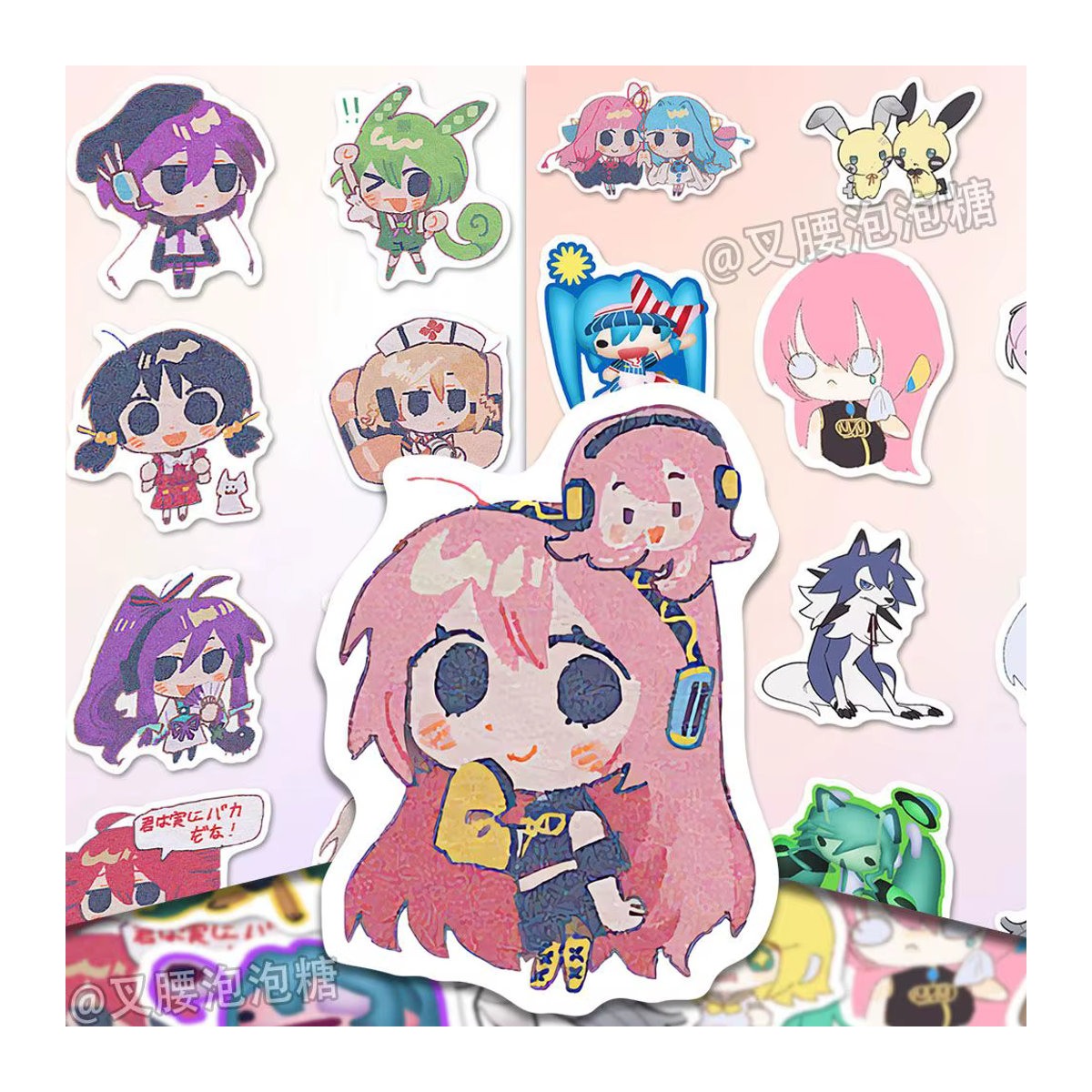 Bandai Projekt Diva Anime Aufkleber Q-Version Graffiti Dekorationsset mehrfarbig - Bild 2