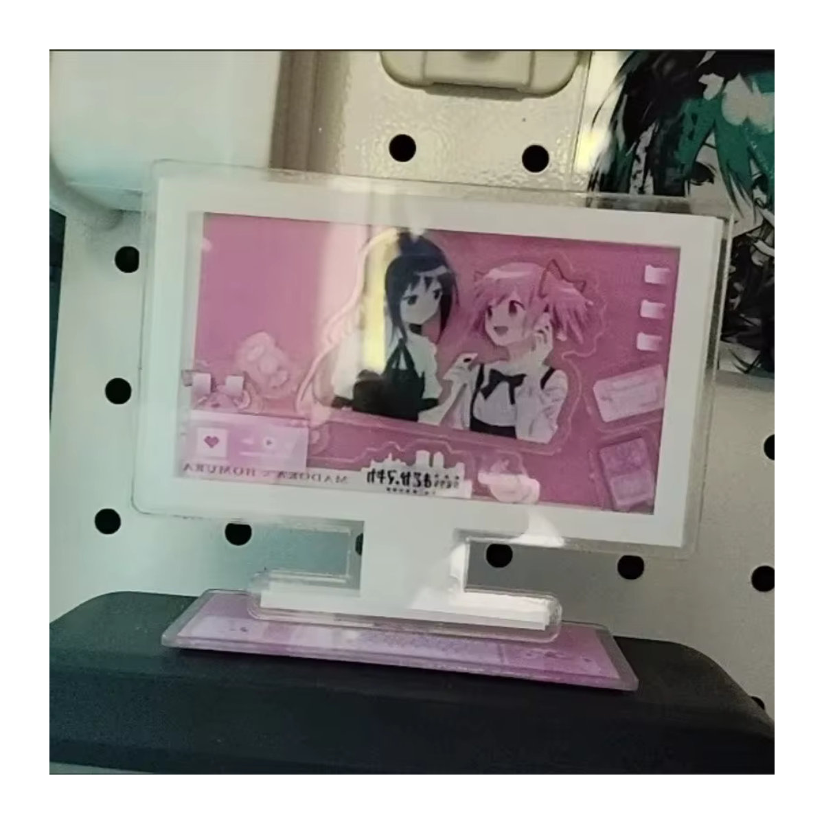 Bandai Puella Magi Madoka Magica Acryl Standfigur Kaname Madoka und Akemi Homura in Rosa - Bild 2