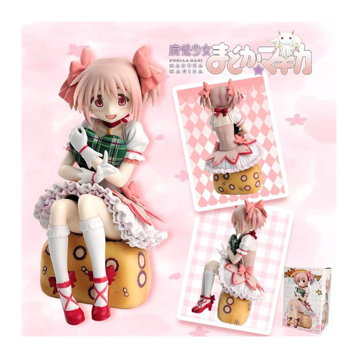 Bandai Puella Magi Madoka Magica Action Figur Magikano in Rosa, PVC Modell Puppe zur Desktop Dekoration, Höhe: 14 cm - Bild 1