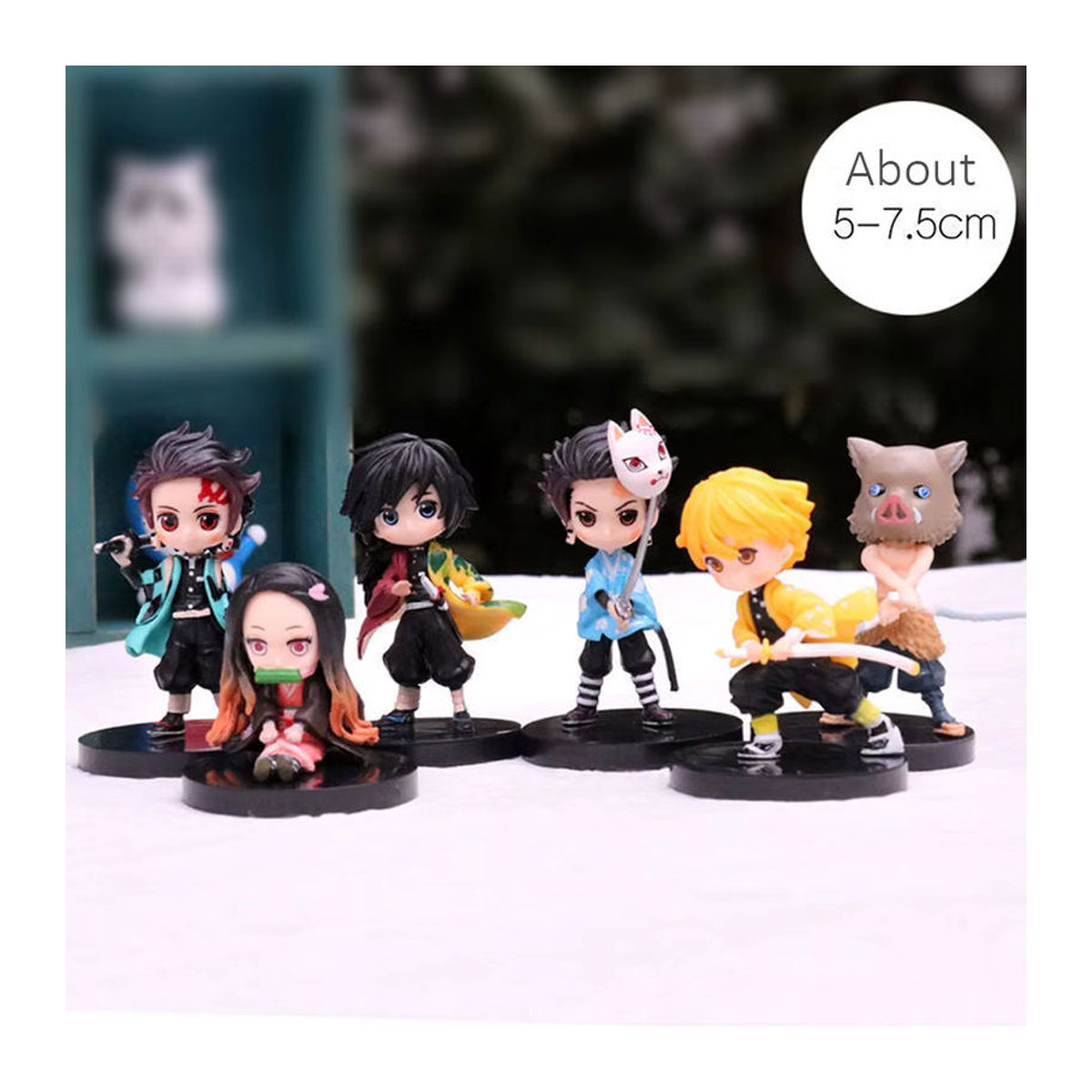 BANDAI Q Posket Demon Slayer Kimetsu No Yaiba Figuren Set aus PVC, mehrfarbig - Bild 2