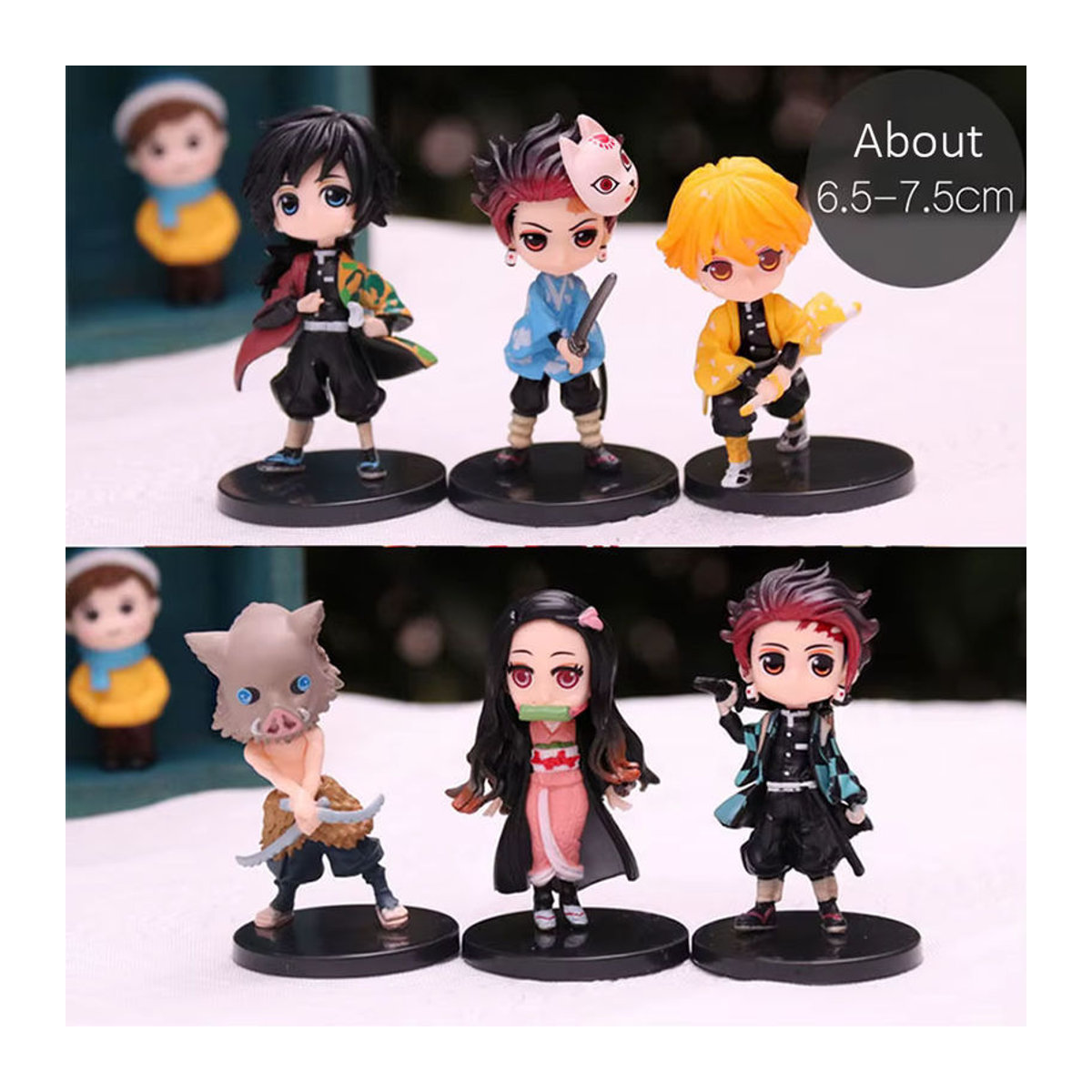 BANDAI Q Posket Demon Slayer Kimetsu No Yaiba Figuren Set aus PVC, mehrfarbig - Bild 3