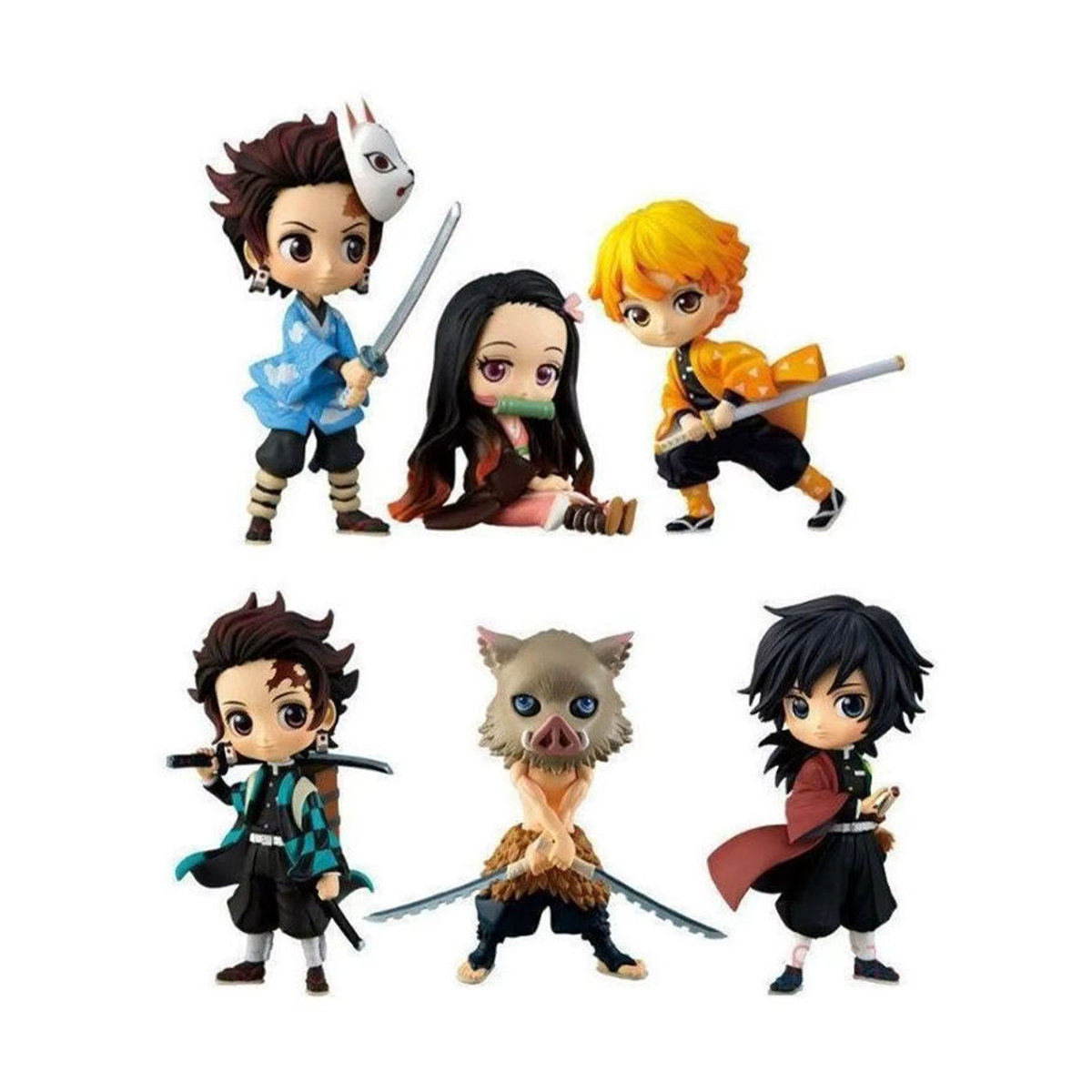 BANDAI Q Posket Demon Slayer Kimetsu No Yaiba Figuren Set aus PVC, mehrfarbig - Bild 4