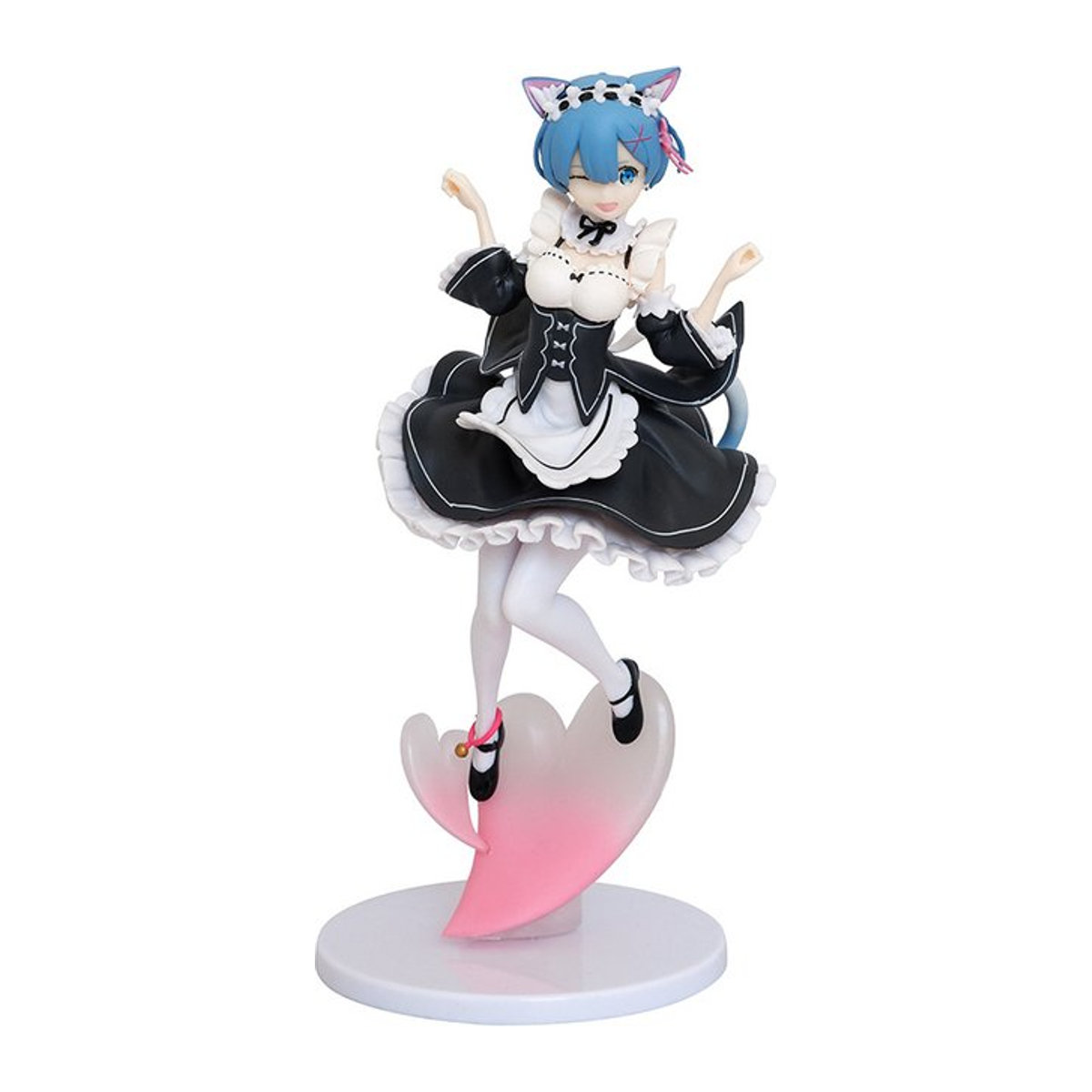 Bandai Re:ZERO Starting Life In Another World Rem Nekomimi Ver. Anime Action Figure aus PVC, mehrfarbig - Bild 1