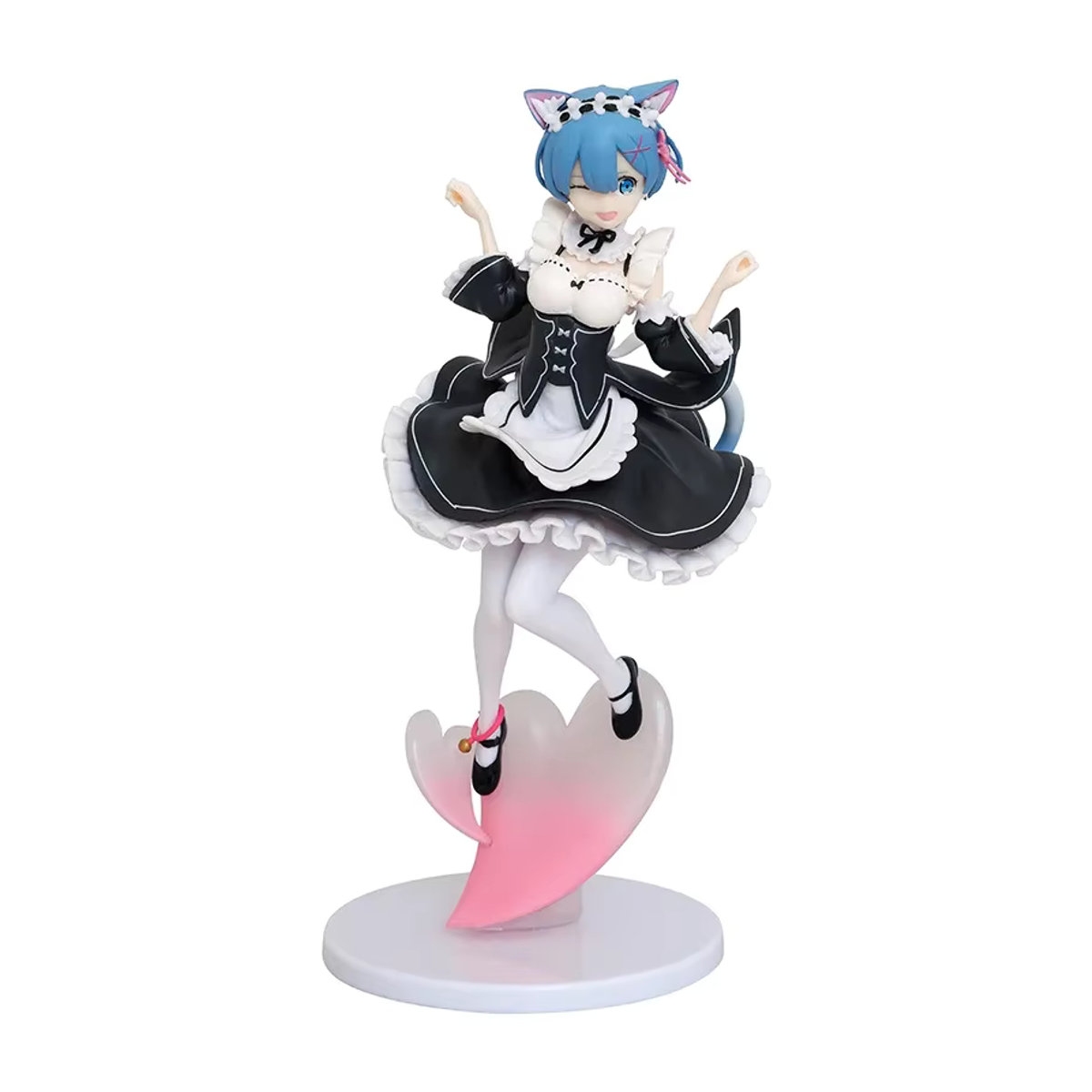 Bandai Re:ZERO Starting Life In Another World Rem Nekomimi Ver. Anime Action Figure aus PVC, mehrfarbig - Bild 2