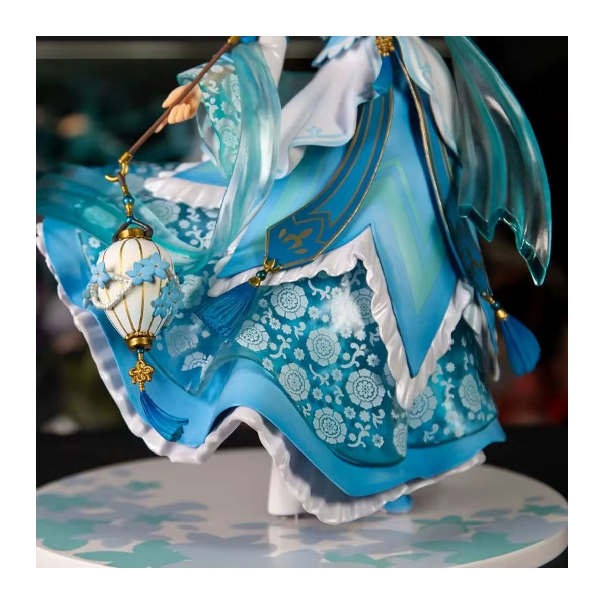Bandai Rem Re:Zero Starting Life in Another World Anime Figur in Hanfu-Design, Blau, Dekorationsobjekt aus Kunststoff - Bild 4