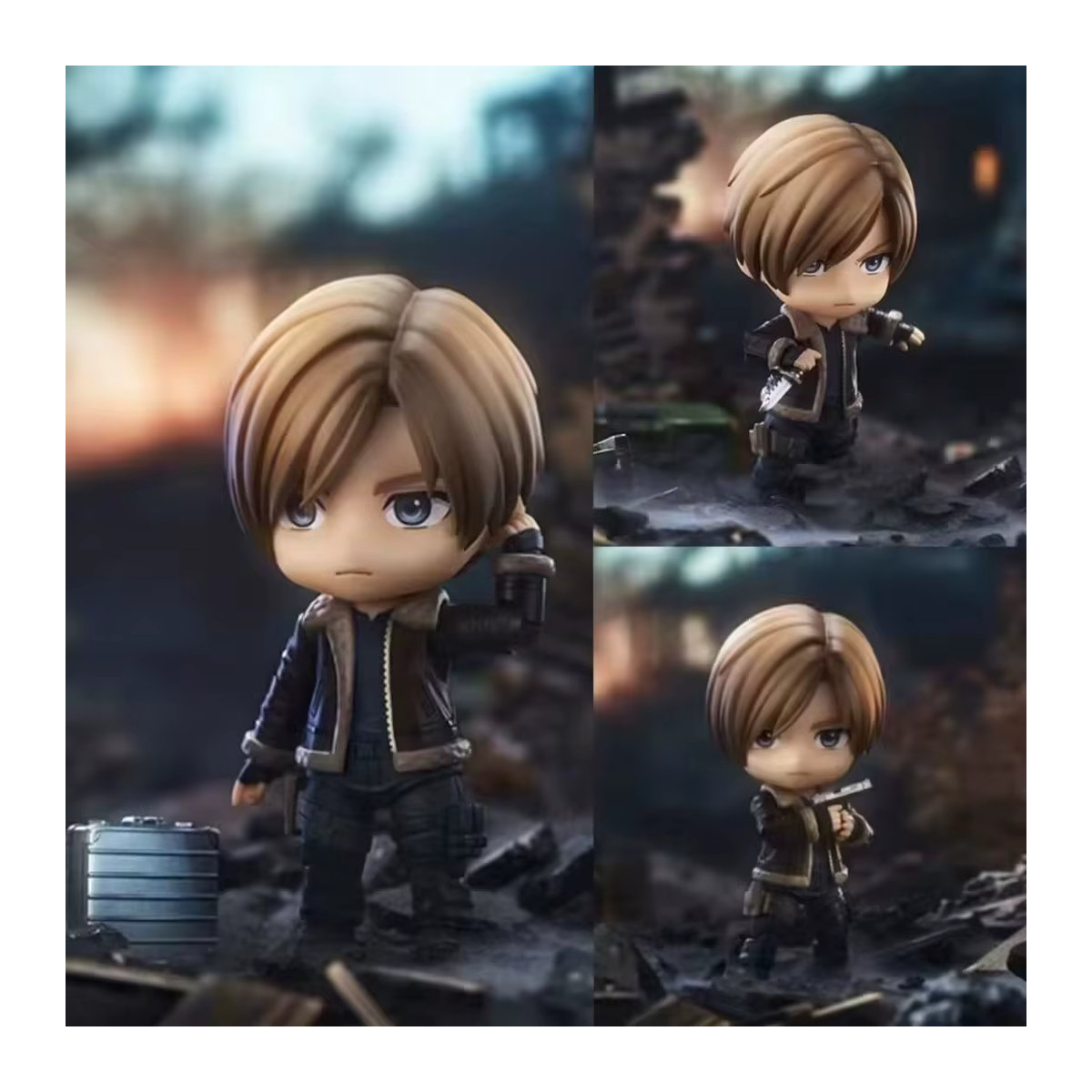 Bandai Resident Evil Anime-Figurenset Ada Wong & Leon S. Kennedy mit austauschbaren Gesichtern und beweglichen Gelenken, mehrfarbig - Bild 2