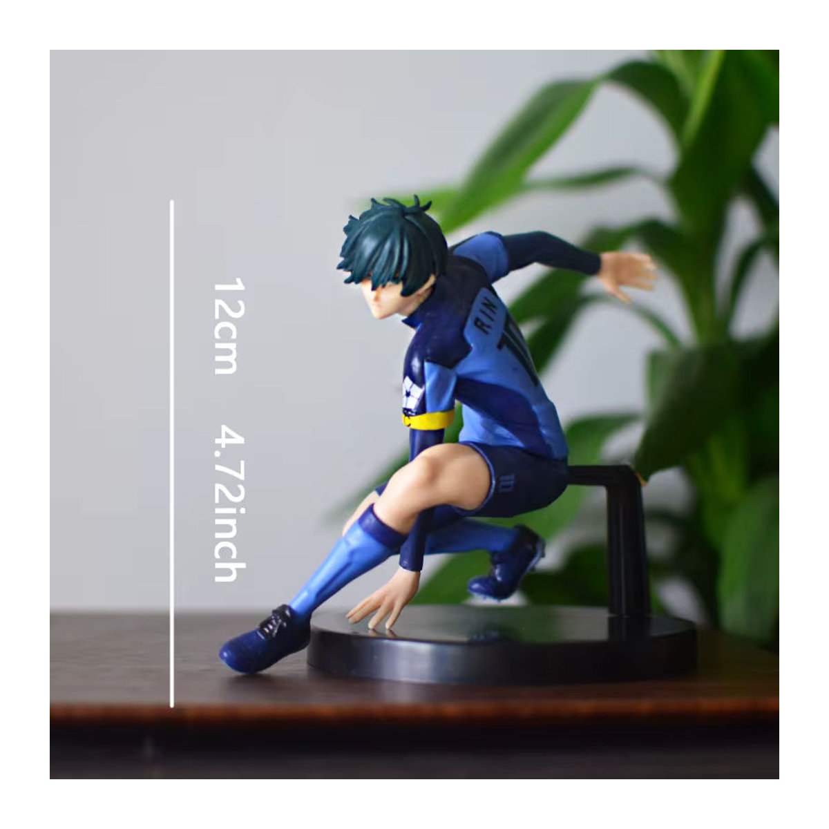 Bandai Rin Itoshi BlueLock Anime-Figur Nr. 10 in Blau, 12 cm Kunststoff-Actionfigur - Bild 2