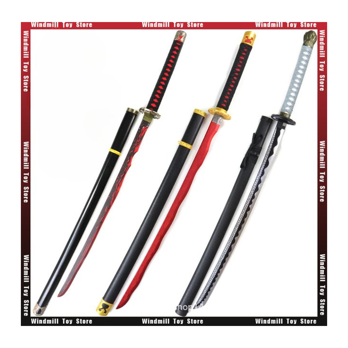 Bandai Rivers of Blood und Moonveil Schwert Replik Set aus Kunststoff, Schwarz, Länge: 105 cm - Bild 1