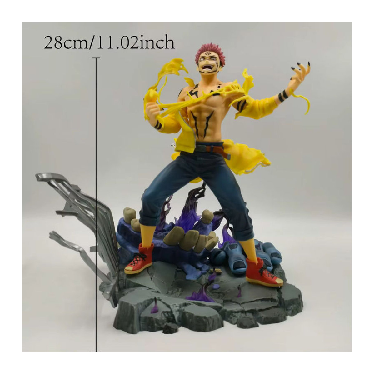 Bandai Ryomen Sukuna Anime Actionfigur aus PVC, mehrfarbig, Höhe: 28 cm - Bild 2