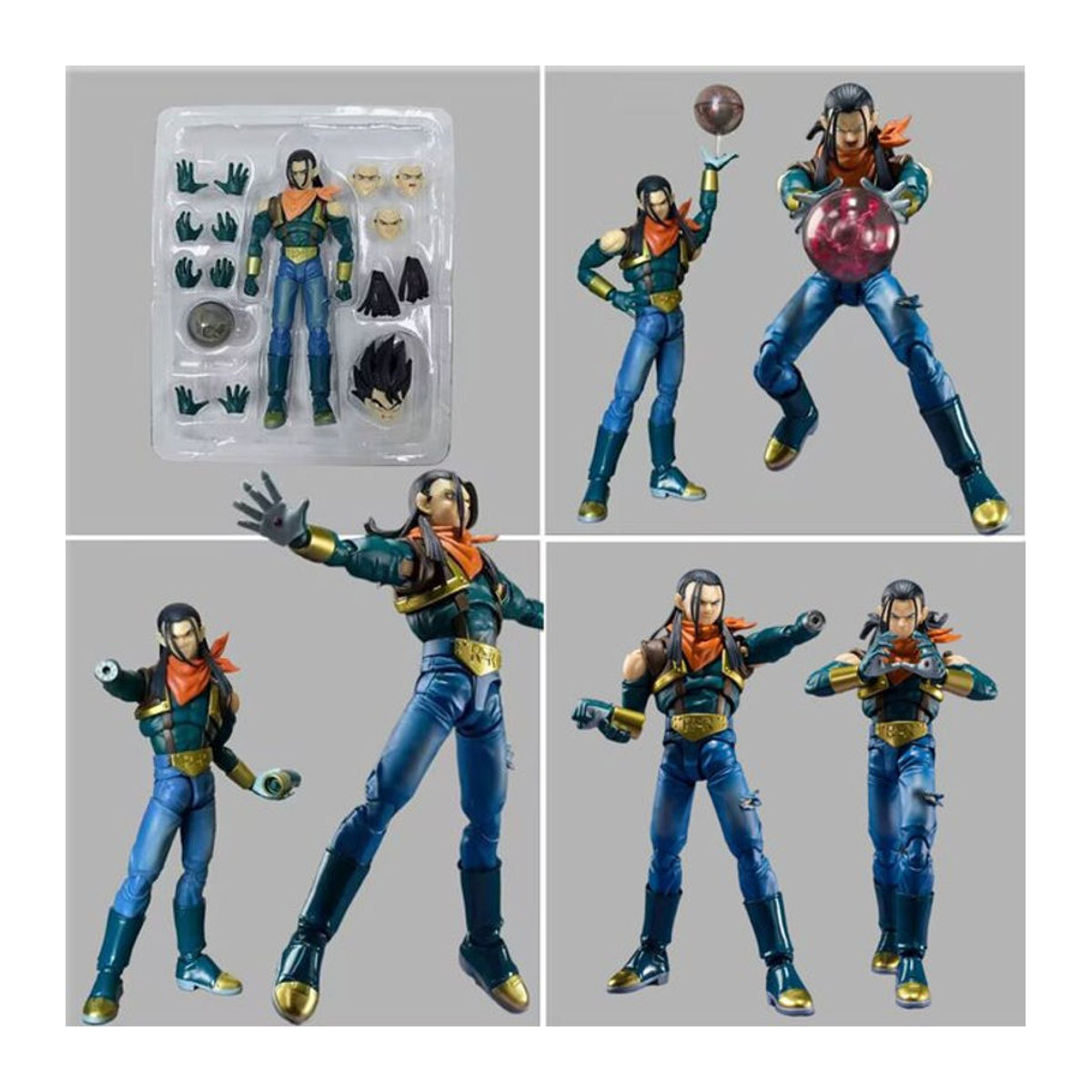 Bandai S.H.Figuarts Dragon Ball Super Android 17 Actionfigur aus PVC in Mehrfarbig - Bild 1