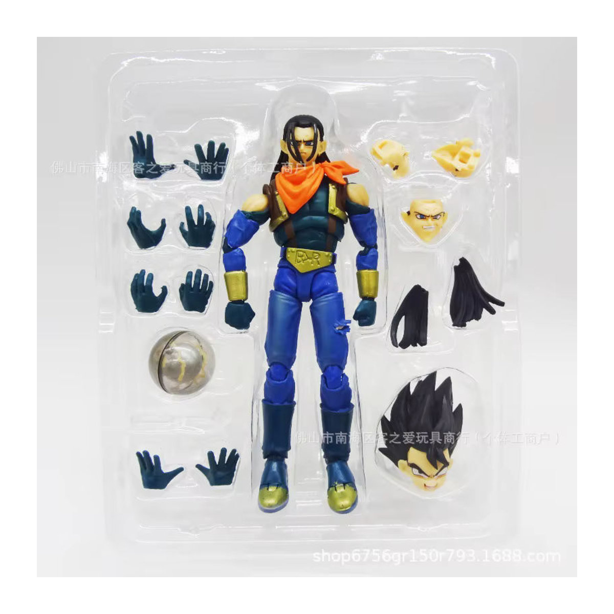 Bandai S.H.Figuarts Dragon Ball Super Android 17 Actionfigur aus PVC in Mehrfarbig - Bild 3