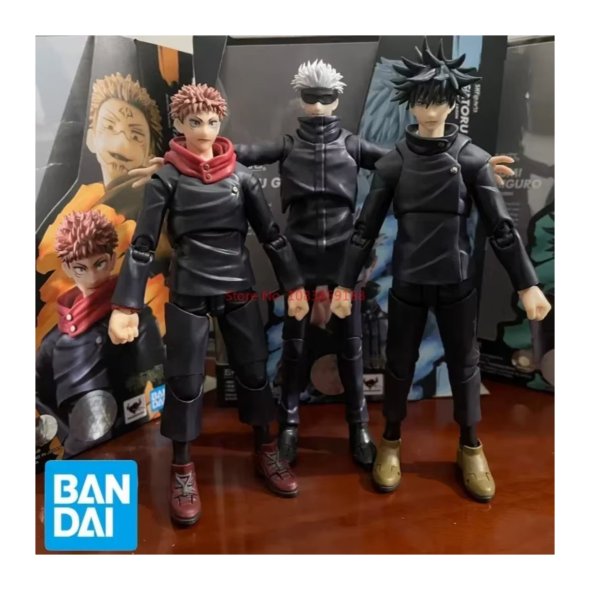 Bandai S.H.Figuarts Satoru Gojo Jujutsu Kaisen Actionfigur aus Kunststoff in Schwarz - Bild 2