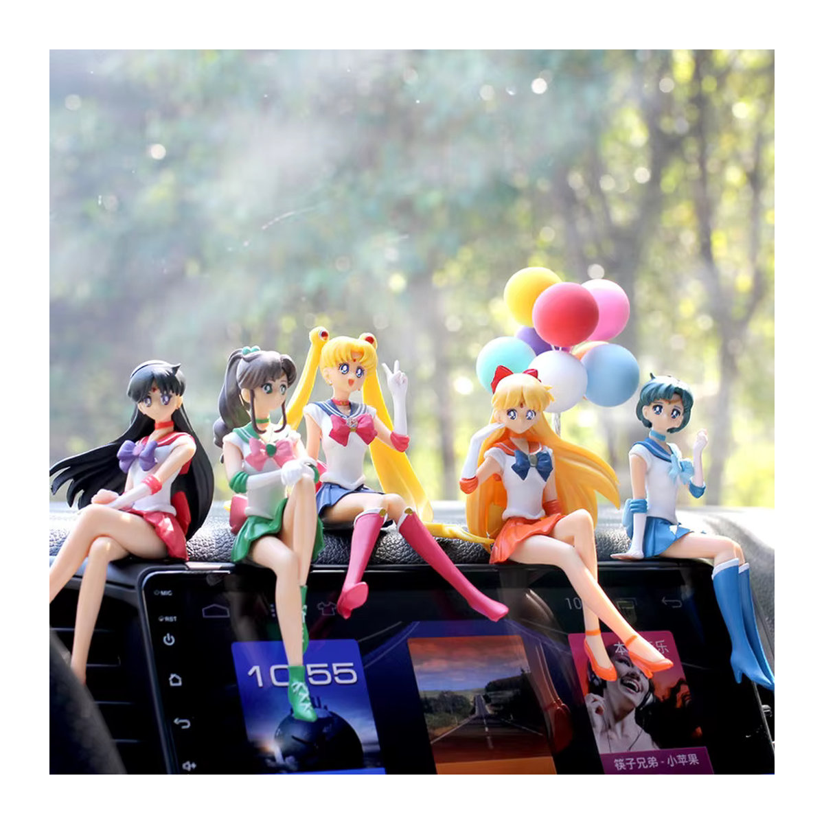 Bandai Sailor Moon Q Figur Anime Cartoon Charaktere als Dekoration und Spielzeug, mehrfarbig - Bild 1