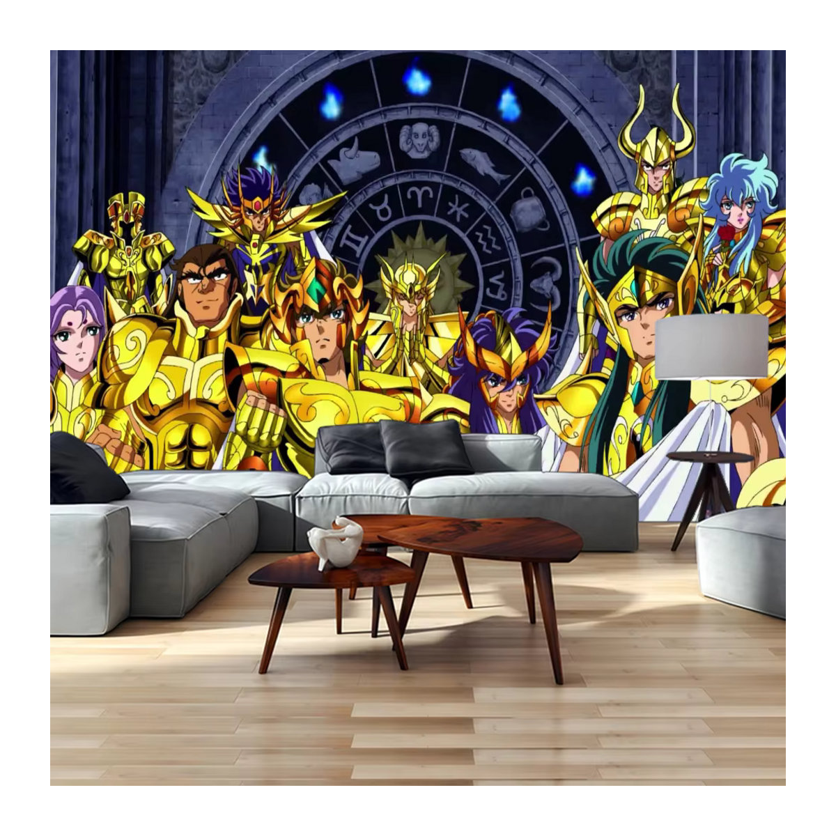BANDAI Saint Seiya Geburtstag Party Banner Hintergrund, mehrfarbig, B: 120 cm, H: 70 cm - Bild 2