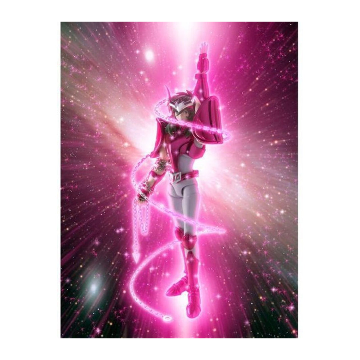 Bandai Saint Seiya Myth Cloth Ex Andromeda Shun Revival Figur in Rosa - Bild 1