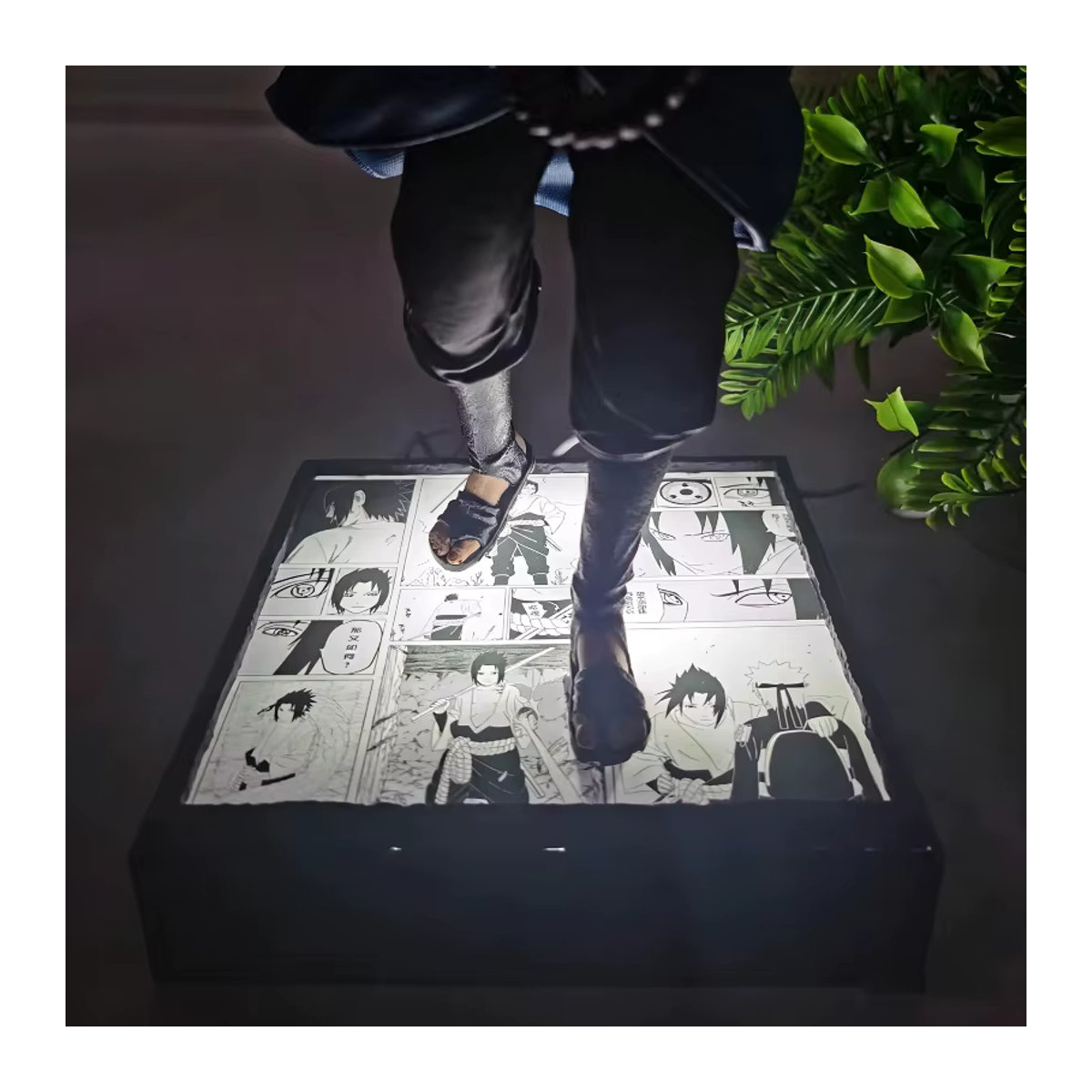 Bandai Sasuke Uchiha Mantra Seal Rebirth Anime Leuchtfigur aus PVC, mehrfarbig, Höhe: 35 cm - Bild 3