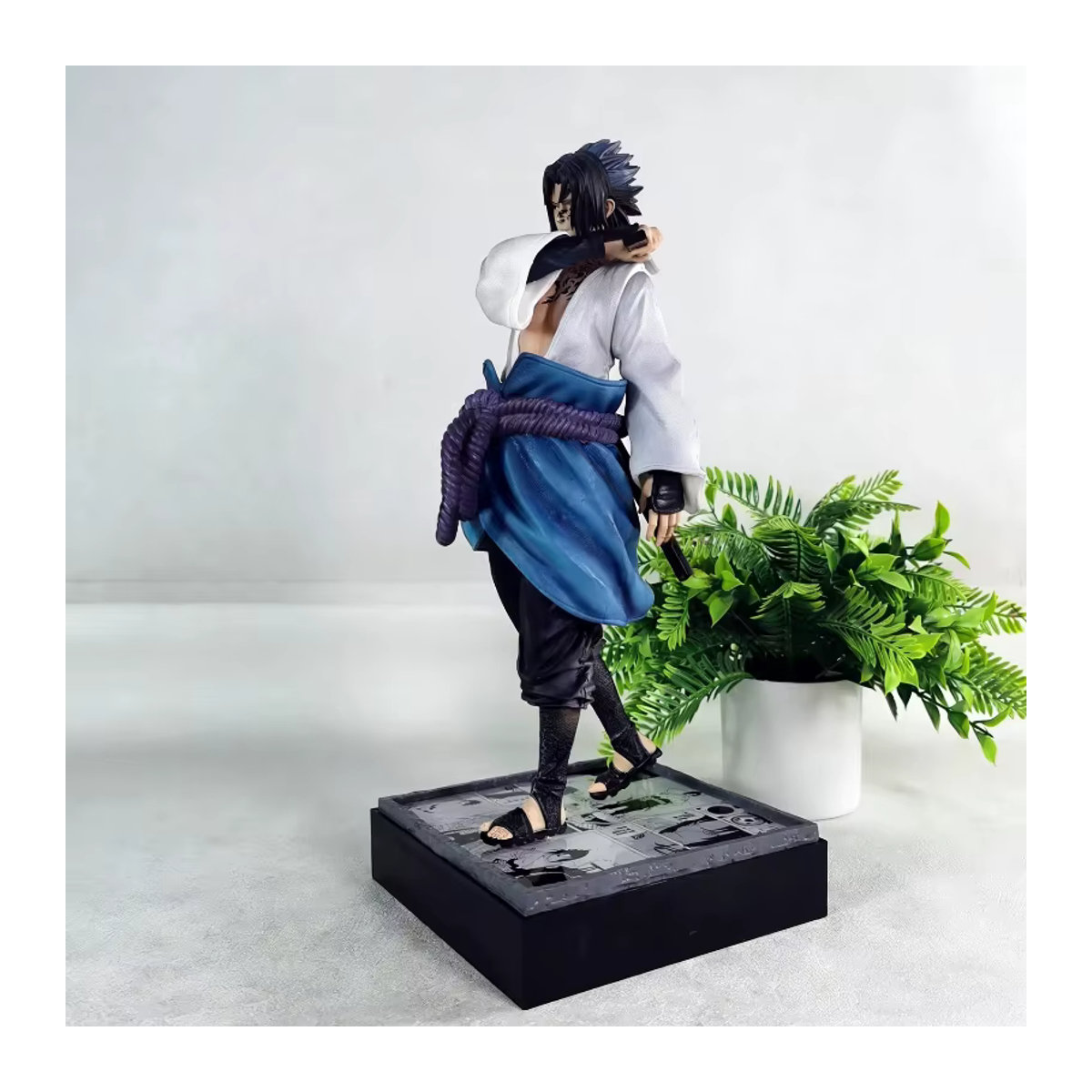 Bandai Sasuke Uchiha Mantra Seal Rebirth Anime Leuchtfigur aus PVC, mehrfarbig, Höhe: 35 cm - Bild 5