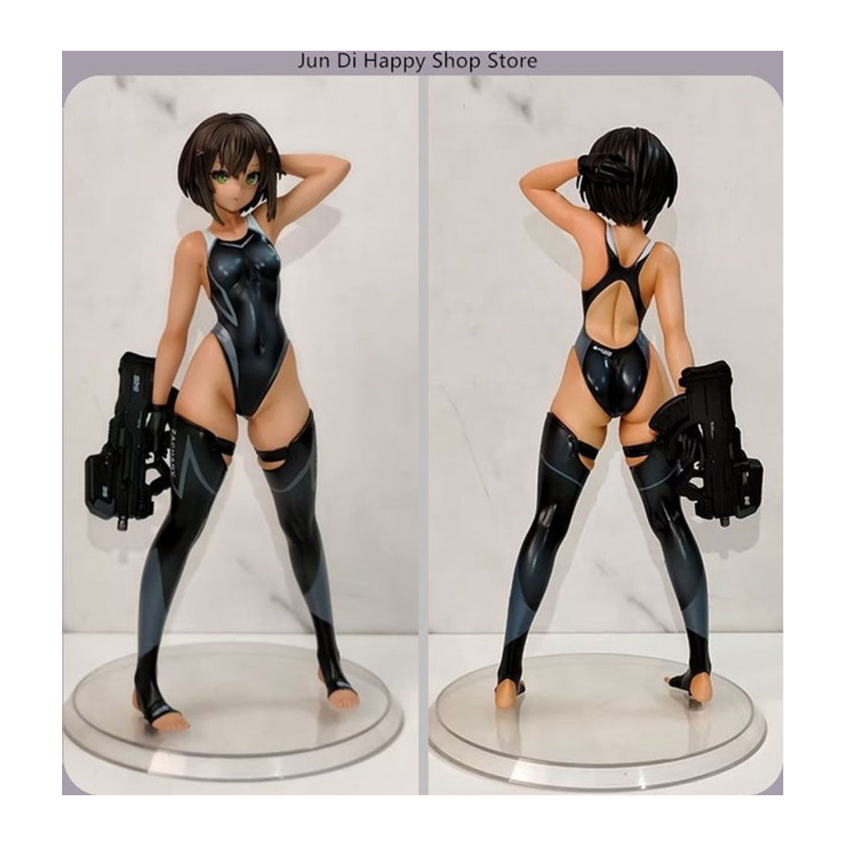 Bandai Schwimmen Club Kapitän Wasser Pistole Anime Modellfigur aus PVC, Höhe: 22 cm, Farbe: Schwarz - Bild 1
