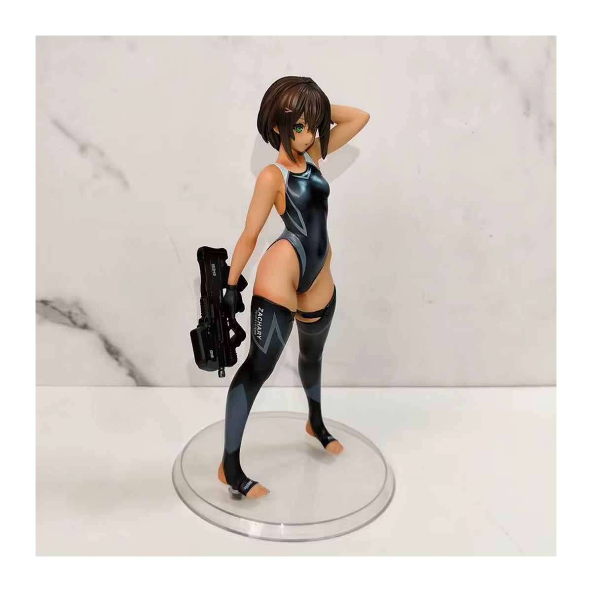 Bandai Schwimmen Club Kapitän Wasser Pistole Anime Modellfigur aus PVC, Höhe: 22 cm, Farbe: Schwarz - Bild 2