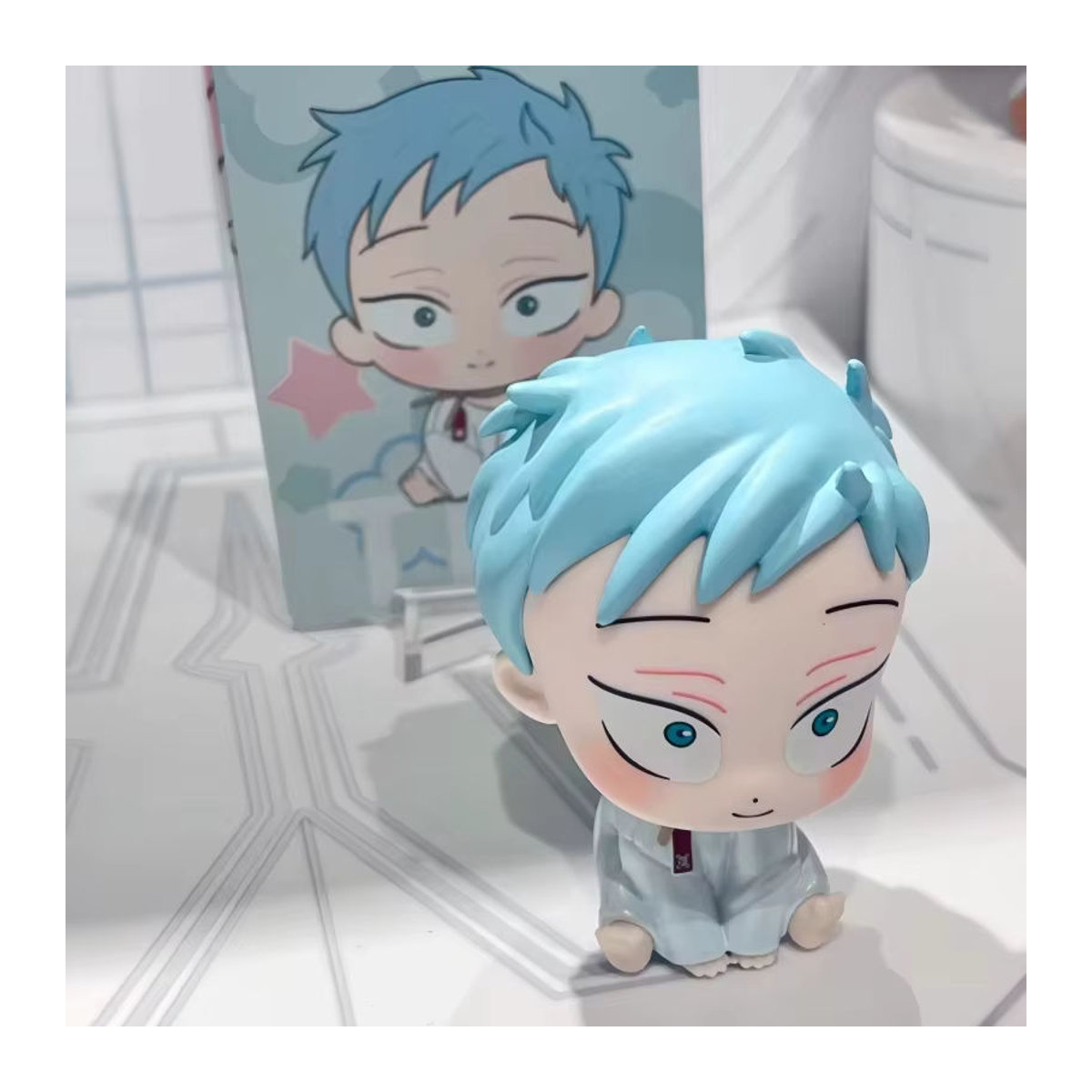 Bandai Senyu Mann Getreidespeicher Alien Blind Box Q Edition Ornament aus Kunststoff in Blau - Bild 1