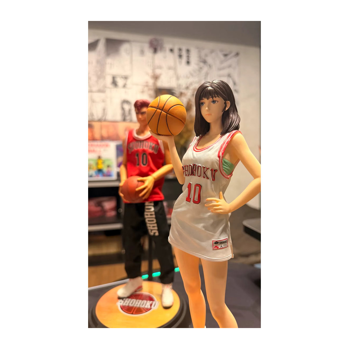 Bandai Slam Dunk Haruko Akagi Anime-Figur aus Kunststoff, weiß, Höhe: 30 cm - Bild 3