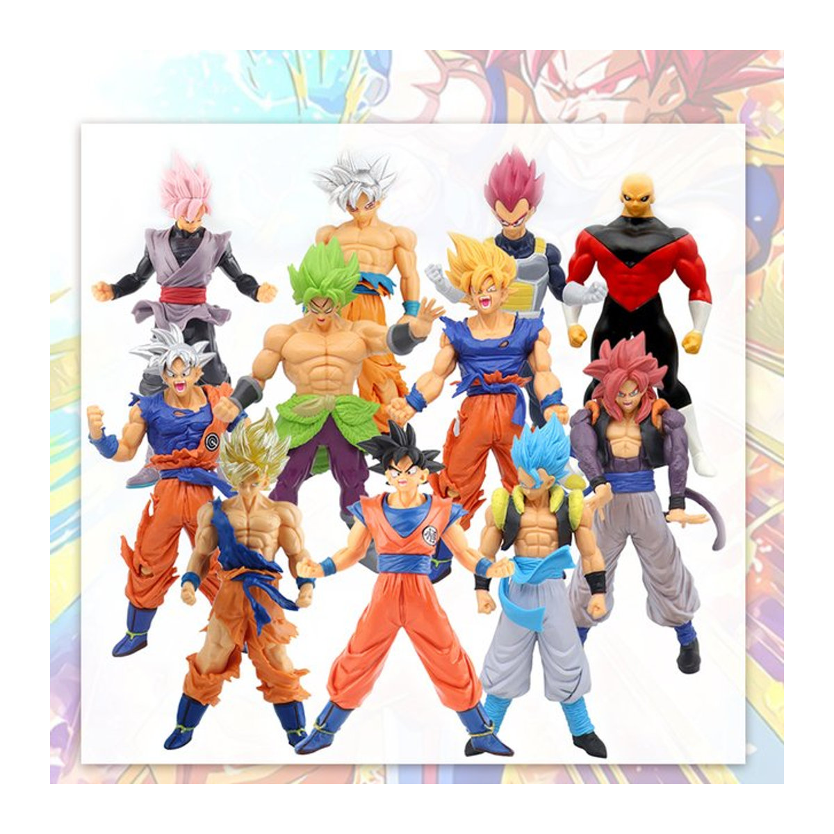 Bandai Son Goku Super Saiyajin Actionfigur Dragon Ball DBZ Modell aus Kunststoff, mehrfarbig, Höhe: 18 cm - Bild 1