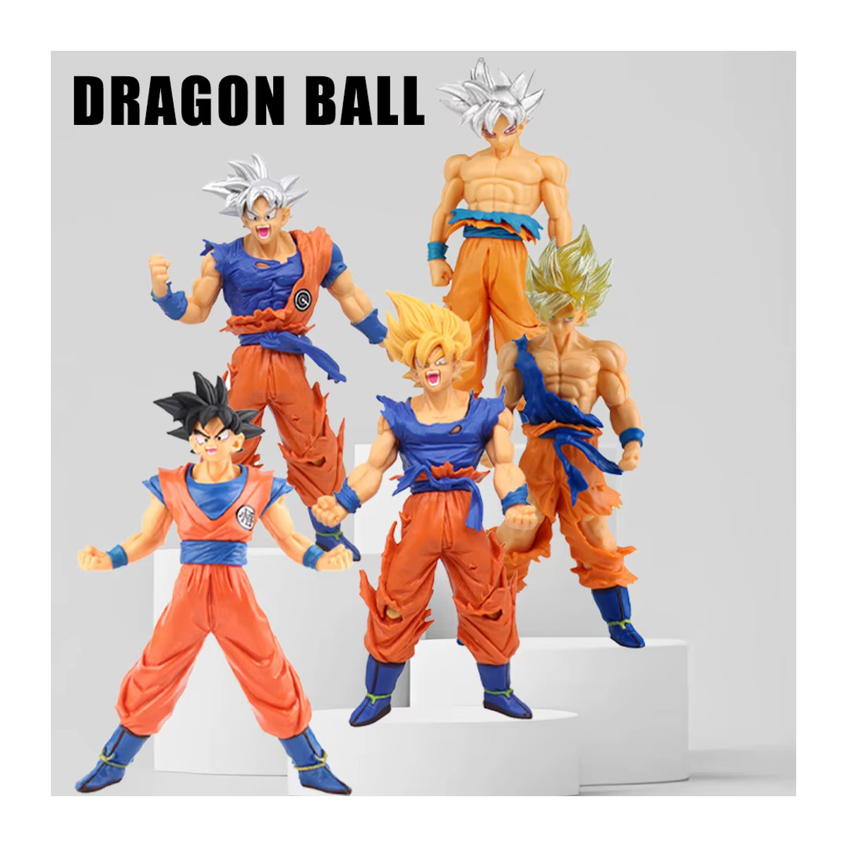 Bandai Son Goku Super Saiyajin Actionfigur Dragon Ball DBZ Sammlerfigur für Kinder, mehrfarbig, Höhe: 18 cm - Bild 2