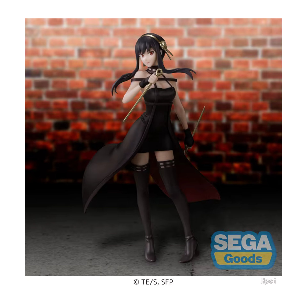 Bandai Spy x Family Anime Figur Anya Forger und Yor Forger Sammelmodell in Schwarz, Höhe: 16 cm - Bild 1