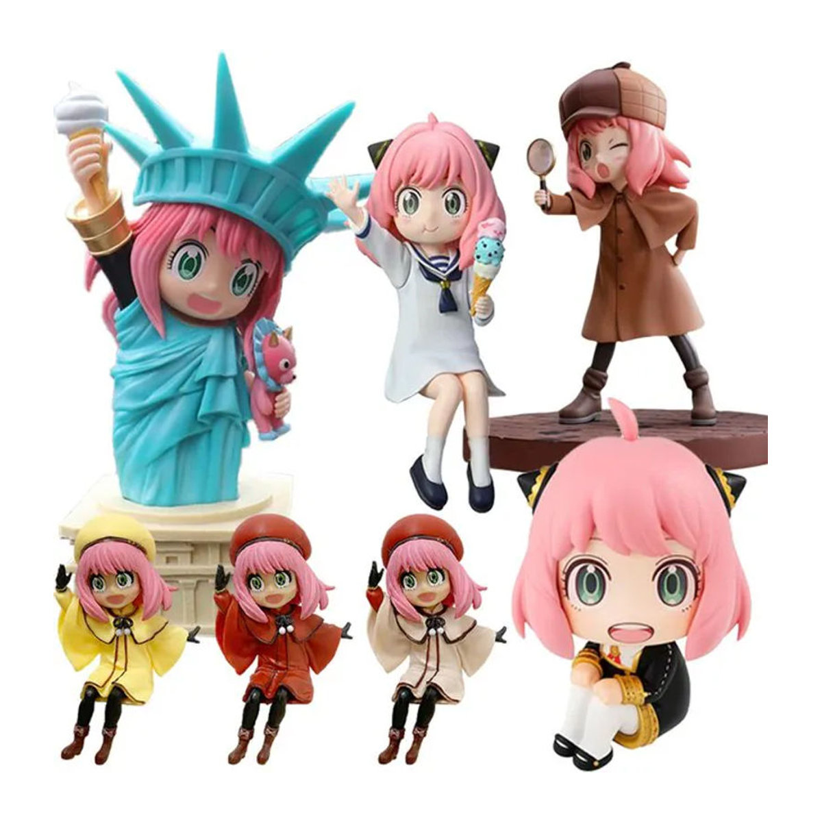 Bandai Spy x Family Anya Actionfigur aus Kunststoff, mehrfarbig, Dekoration für Fans - Bild 1