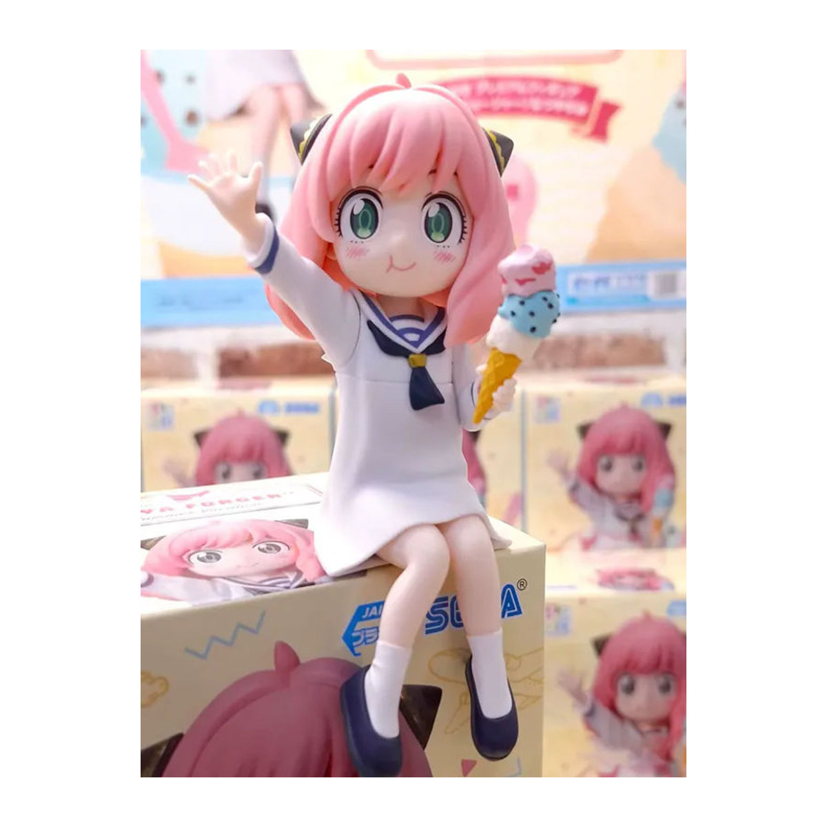 Bandai Spy x Family Anya Actionfigur aus Kunststoff, mehrfarbig, Dekoration für Fans - Bild 5
