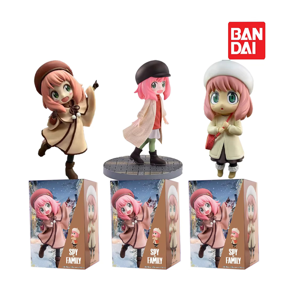 Bandai Spy x Family Anya Figur in Winterkleidung als Detektiv-Motiv aus Kunststoff, mehrfarbig - Bild 2