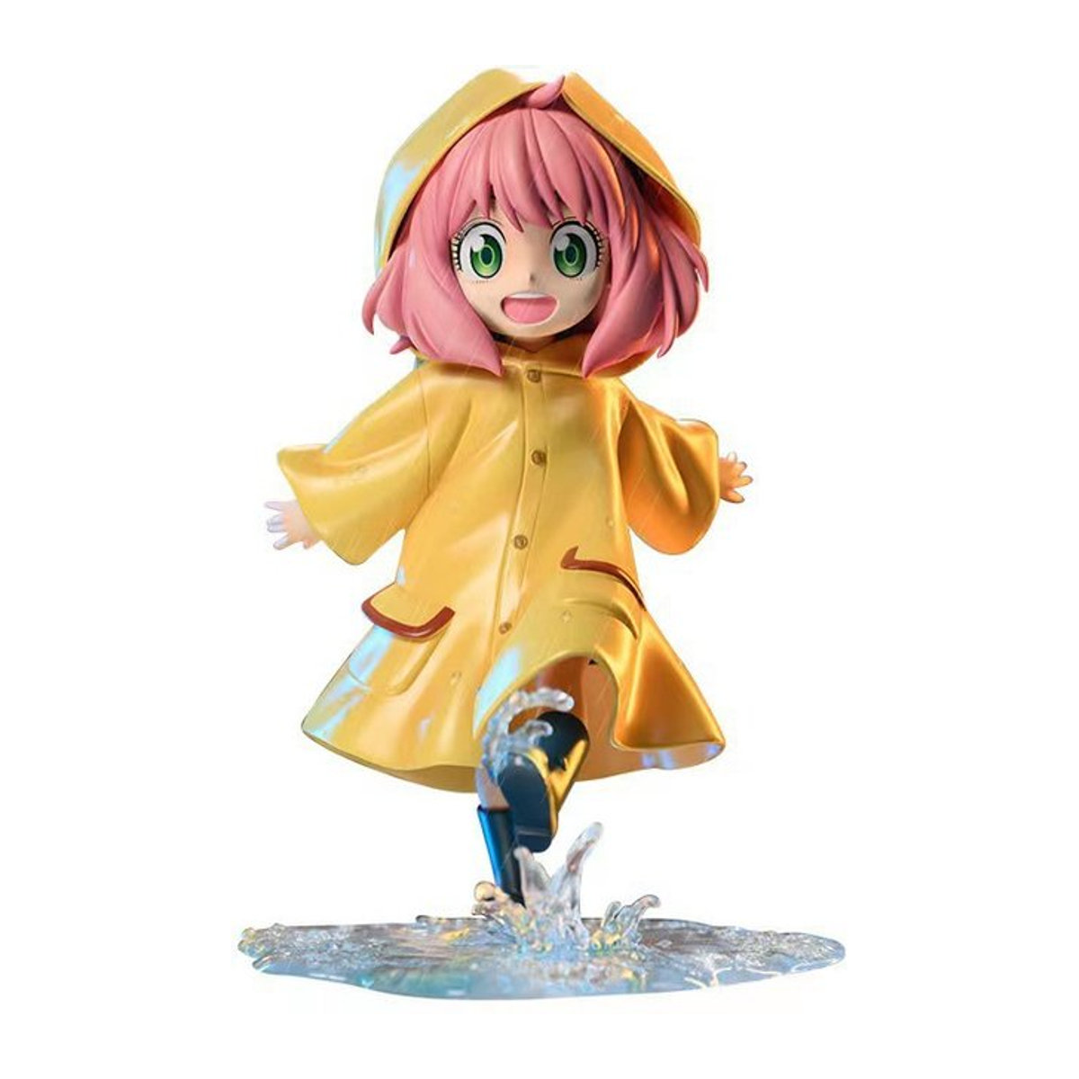 Bandai Spy x Family Anya Forger Anime Figur im gelben Regenmantel, Höhe: 12 cm - Bild 1