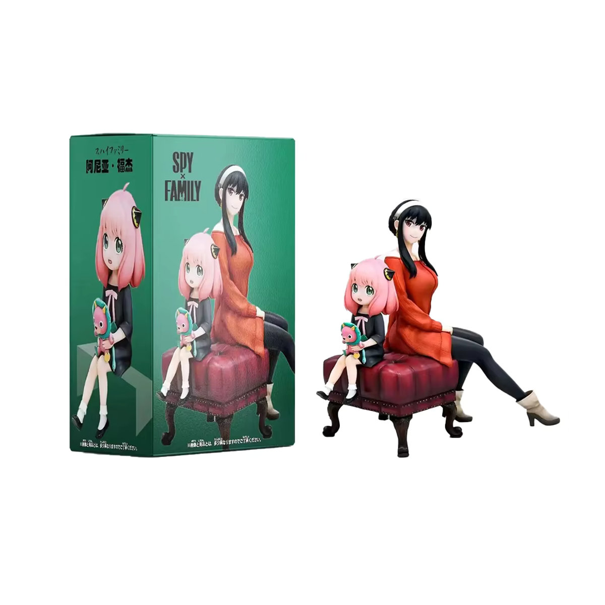 Bandai SPY×FAMILY Anime Action Figure Anya Forger Yor Forger aus PVC, mehrfarbig, Höhe: 15 cm - Bild 2