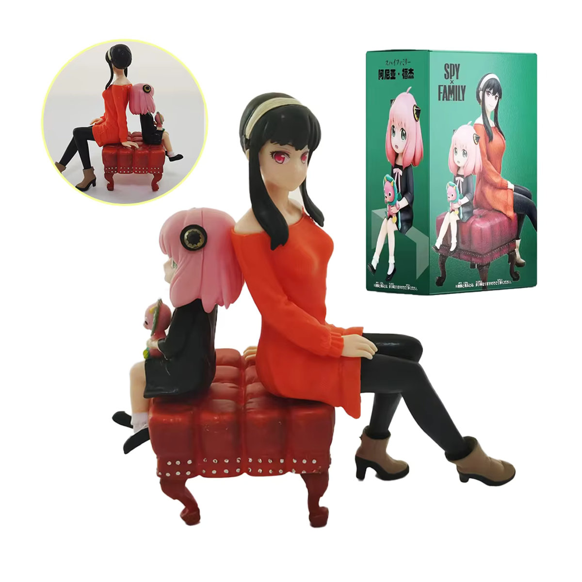 Bandai SPY×FAMILY Anime Action Figure Anya Forger Yor Forger aus PVC, mehrfarbig, Höhe: 15 cm - Bild 5