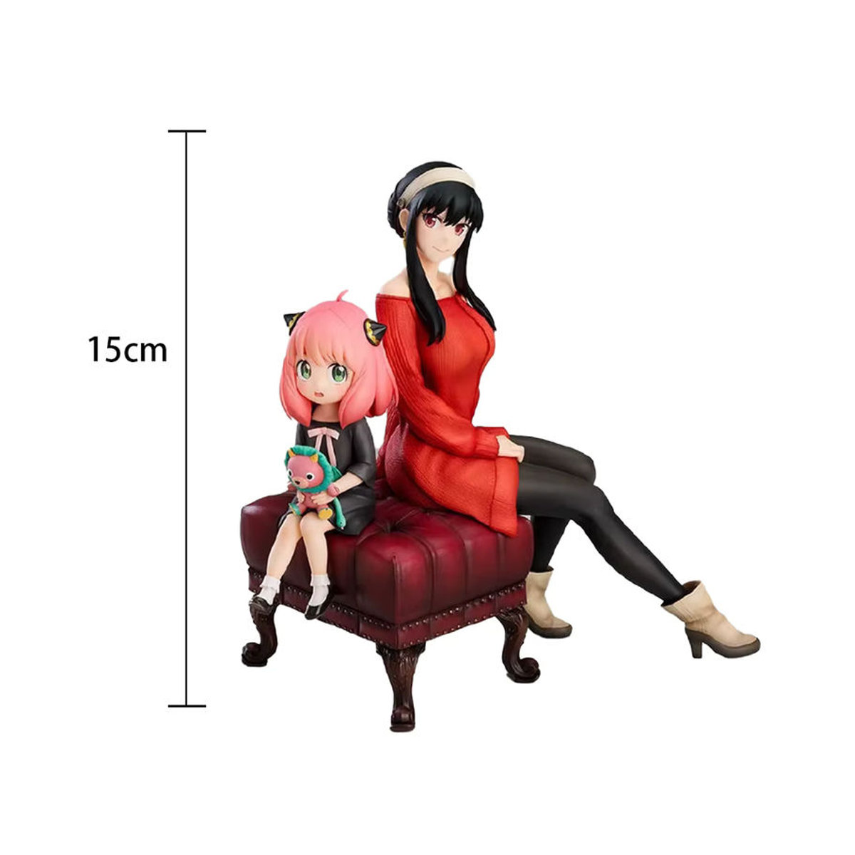 Bandai SPY×FAMILY Anime Figur Anya Forger und Yor Forger aus PVC, mehrfarbig, Höhe: 15 cm - Bild 5
