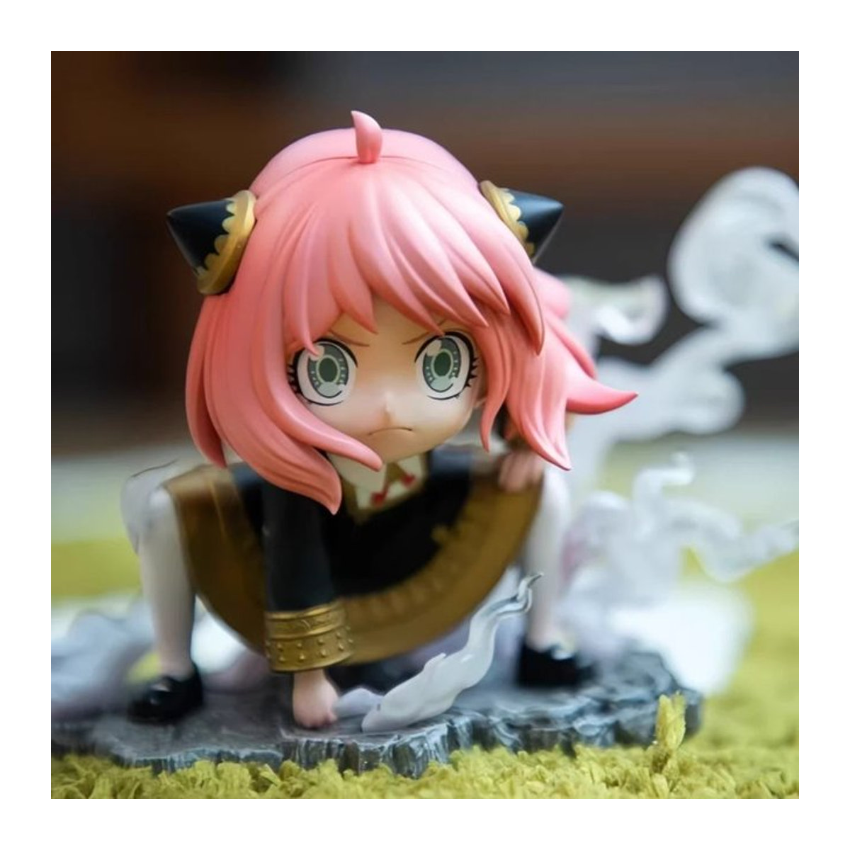 Bandai Spyxfamily Anya Forger Anime-Figur aus PVC in Rosa als stehende Sammlerstatue und Schreibtisch-Deko - Bild 1