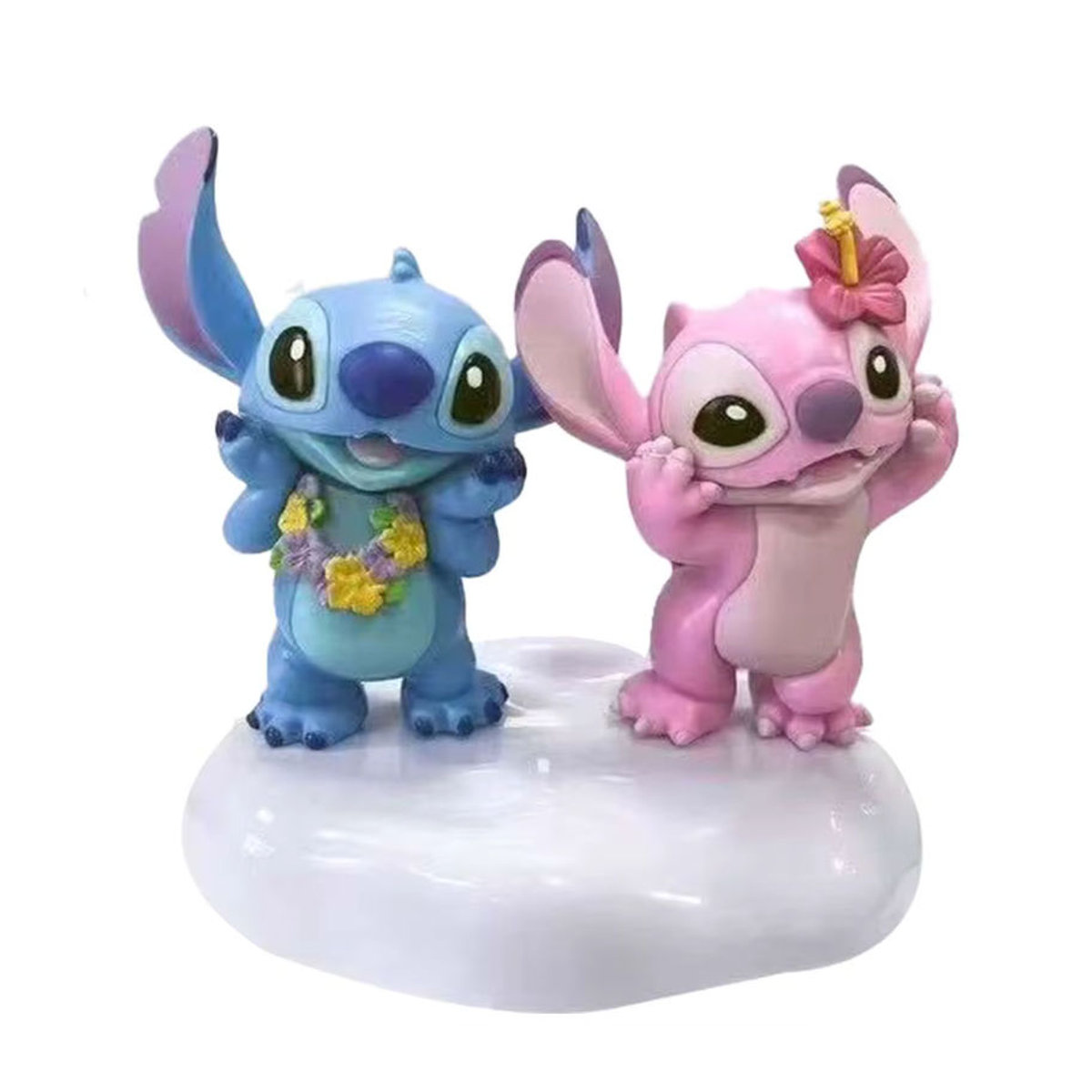 Bandai Stitch Engel Figur aus Kunstharz als mehrfarbige Dekorationsfigur für dein Desktop Display - Bild 2