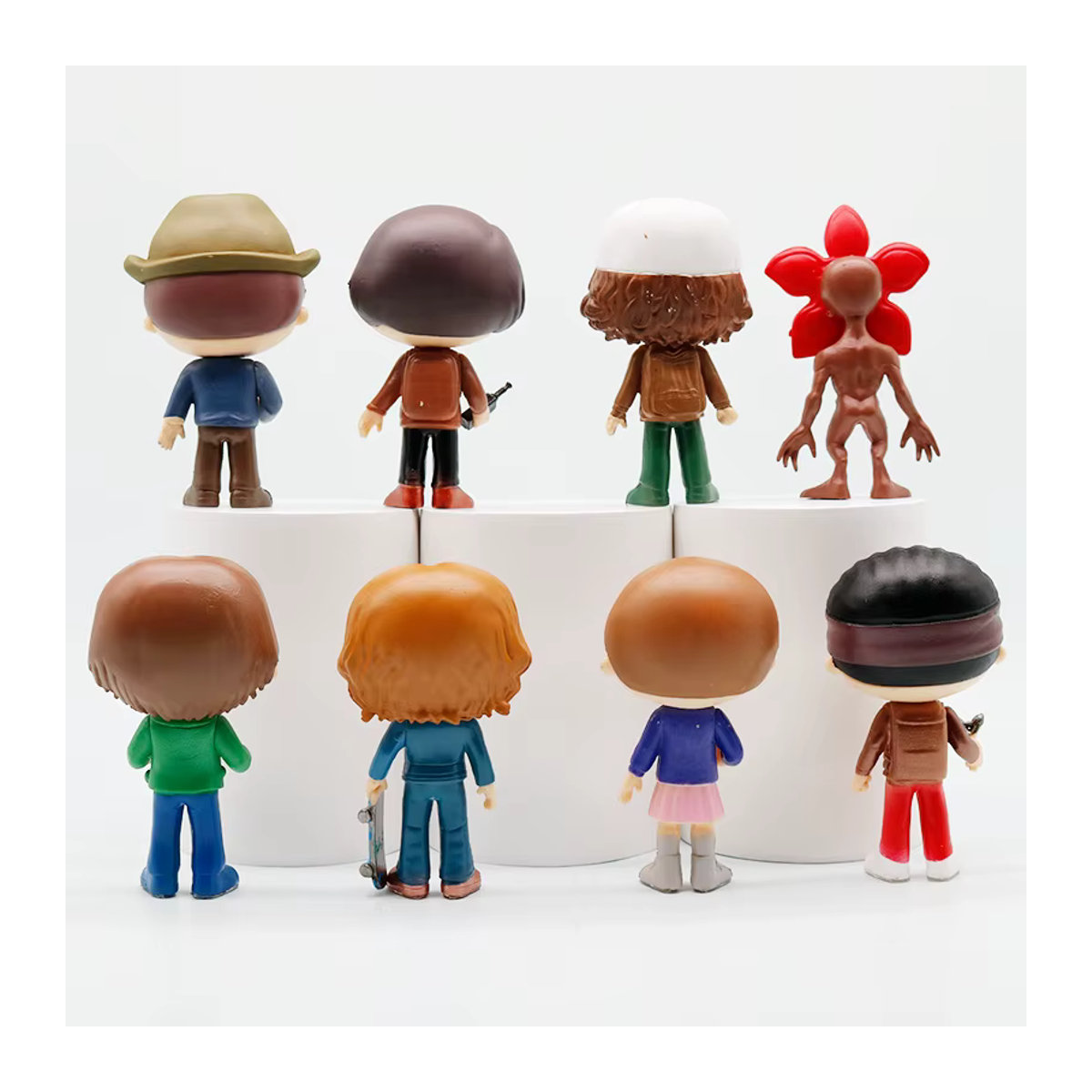 Bandai Stranger Actionfiguren Eleven Dustin Barb Steve Demogorgon aus Kunststoff, mehrfarbig, Desktop-Dekoration - Bild 2