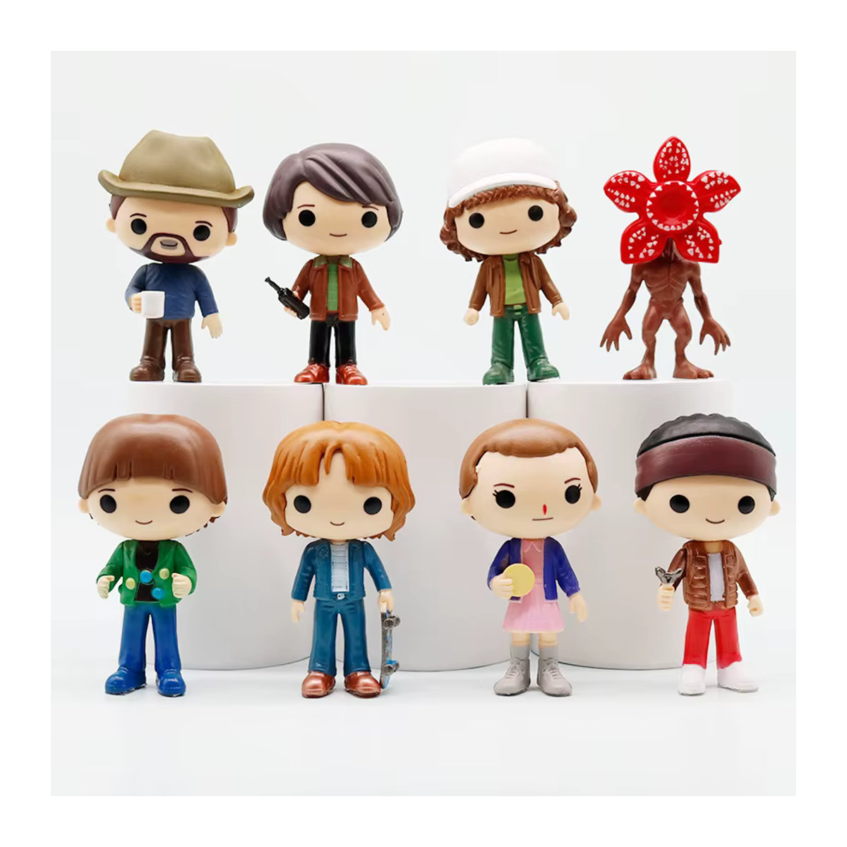 Bandai Stranger Actionfiguren Eleven Dustin Barb Steve Demogorgon aus Kunststoff, mehrfarbig, Desktop-Dekoration - Bild 4