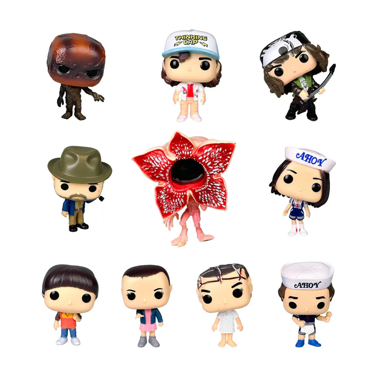 Bandai Stranger Things Figuren-Sammlung Eleven, Max, Steve und Ahoy als mehrfarbige Vinylmodelle aus Kunststoff, Höhe: 10 cm - Bild 3