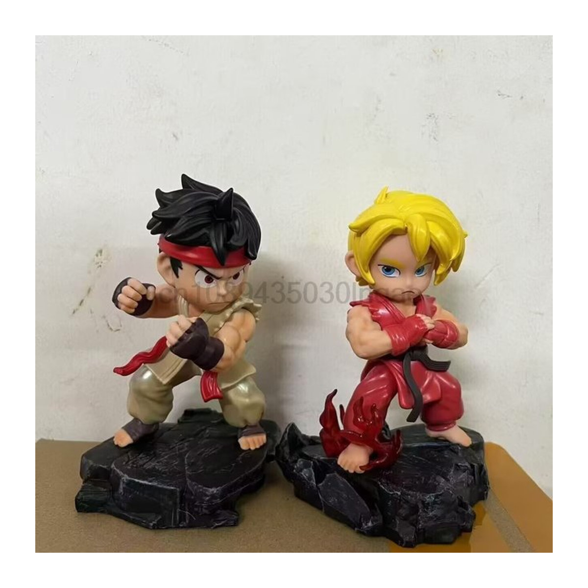 Bandai Street Fighter Action Figuren Ken Masters und Ryu aus PVC, mehrfarbig, Höhe: 15 cm - Bild 1