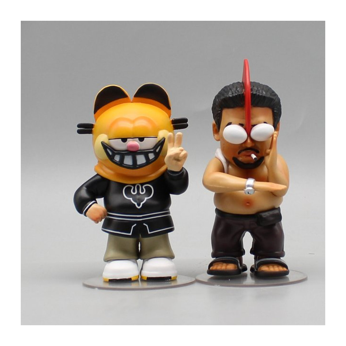 Bandai Superman Katze Kawaii Kung Fu Modellfigur aus Kunststoff, mehrfarbig, Höhe: 9 cm - Bild 1